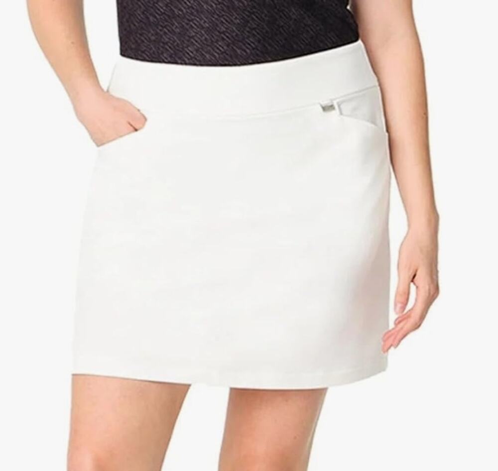 NWT Greg Norman White Golf Skort Preppy Athleisure Stretch